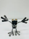 front view of metal frog vincent