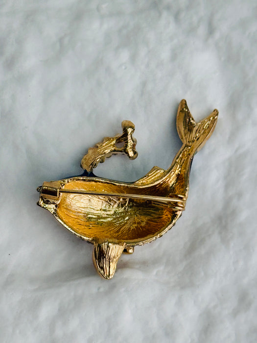 Whale Brooch