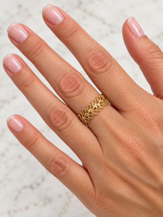 Gold Leaf Tree Ring