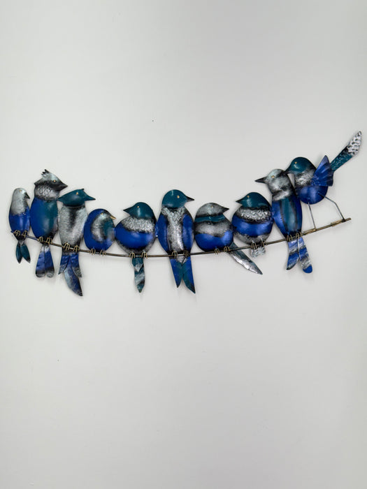 Blue Birds on Wire