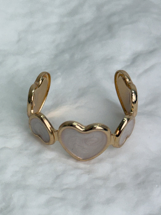 Heart Ring - Cream