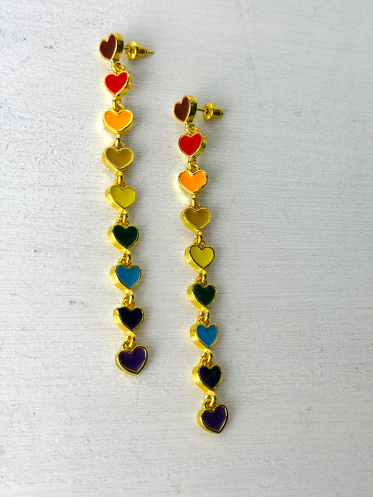 Multi Heart Earrings