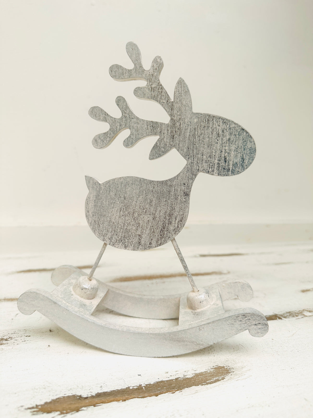 Silver Rocking Reindeer - Small– The Red Gecko UK