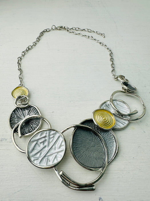 Neola Necklace -Silver & Gold