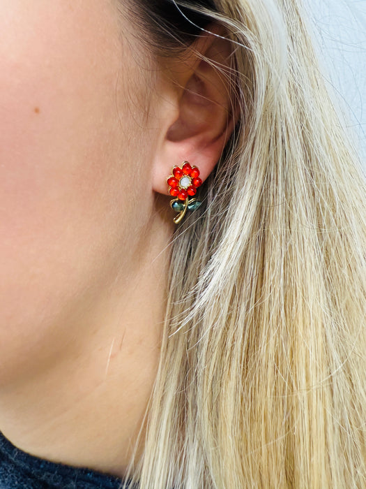Azula Earrings- Red ~ ALL JEWELLERY 3 FOR 2