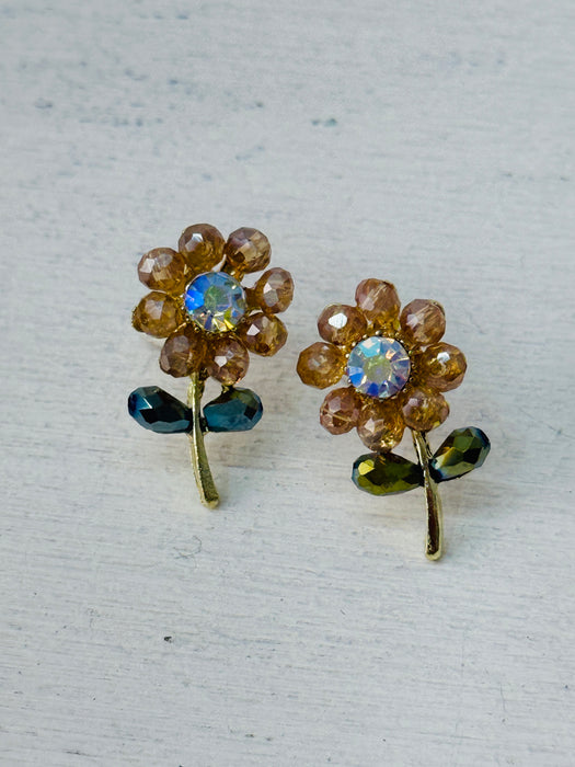 Azula Earrings - Smokey Crystal ~ ALL JEWELLERY 3 FOR 2