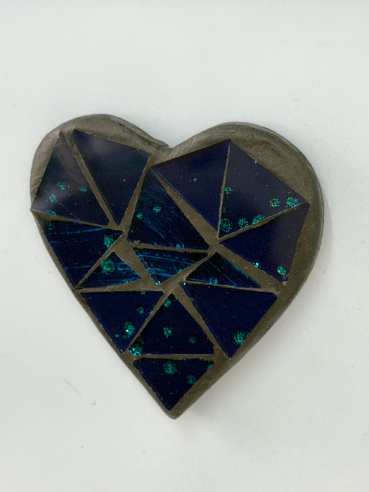 Mosaic Heart Magnet - Nocturne