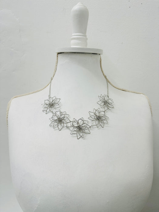 Anfisa Necklace - Silver ~ ALL JEWELLERY 3 FOR 2