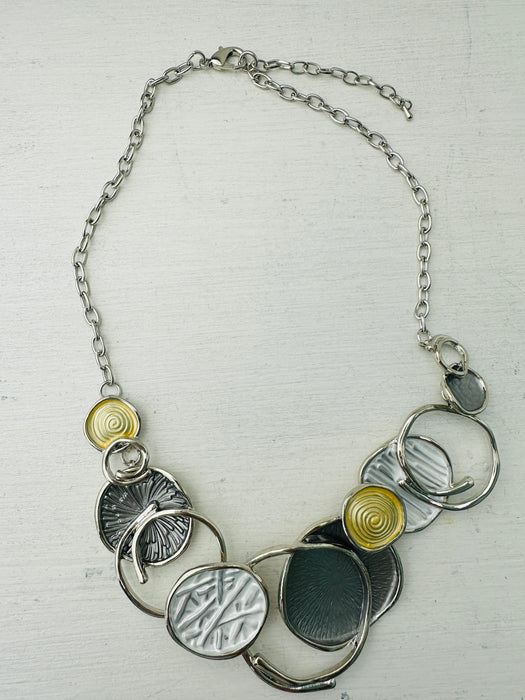 Neola Necklace -Silver & Gold