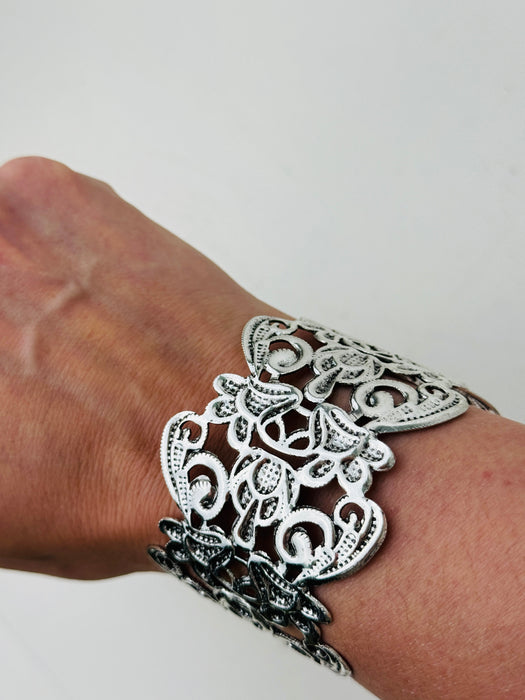 Isolde Cuff Bracelet - Silver