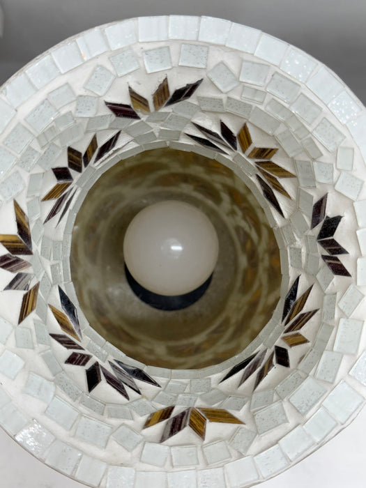 Small Mosaic Vase Lamp - Flower