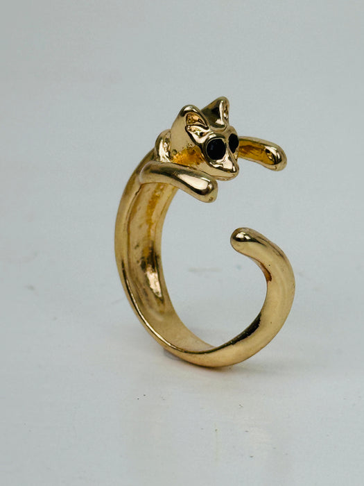 Gold Cat Ring