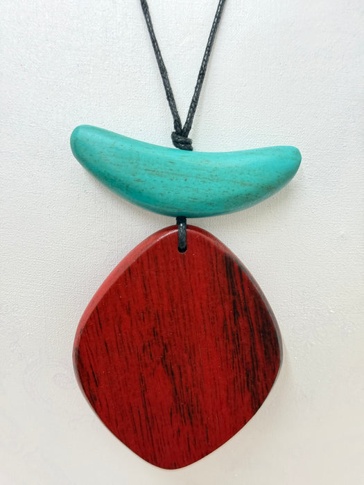 Beta Necklace - Red  ~ ALL JEWELLERY 3 FOR 2