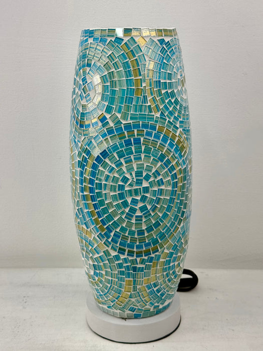 Mosaic Spiral Lamp - Turquoise