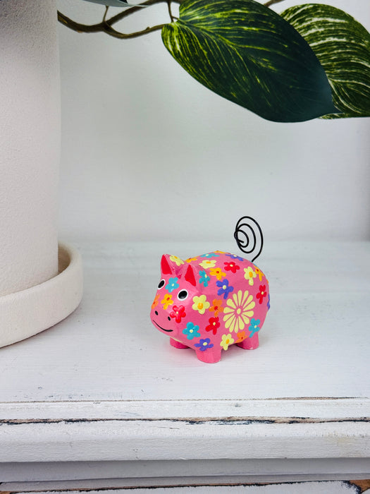 Flower Pig - Pink