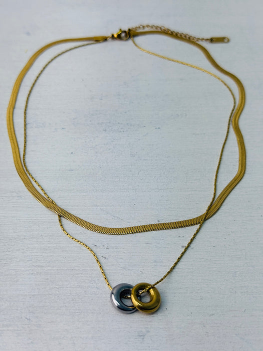Cleta Necklace - Gold ~ ALL JEWELLERY 3 FOR 2