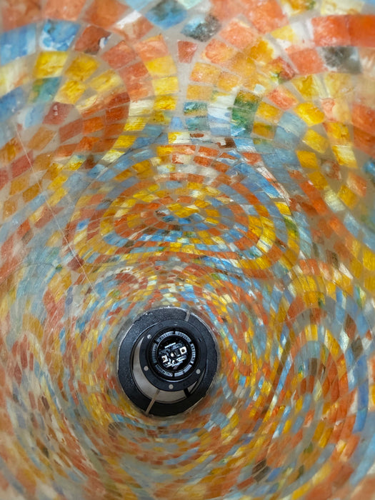 Mosaic Spiral Lamp - Multi