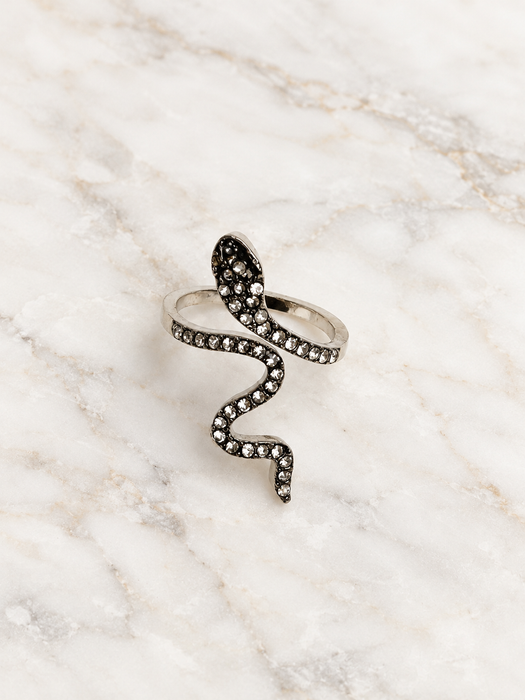 Crystal Snake Ring