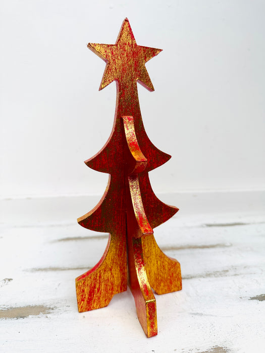 Roter Weihnachtsbaum - Groß