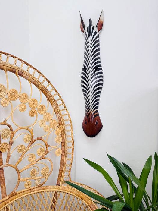 Wood Mask - Zebra Large