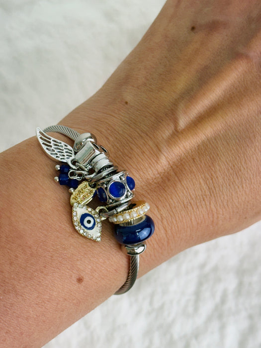 Alba Bracelet - Evil Eye ~ Silver