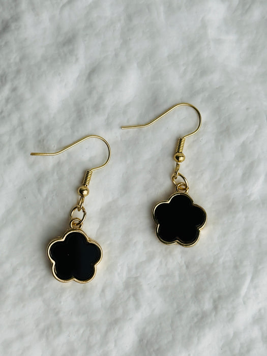 Trèfle Earrings - Black