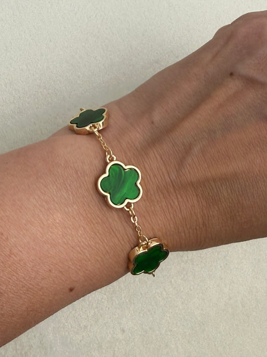 Trefle Bracelet - Green