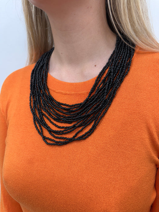 Odessa Necklace - Black ~ ALL JEWELLERY 3 FOR 2