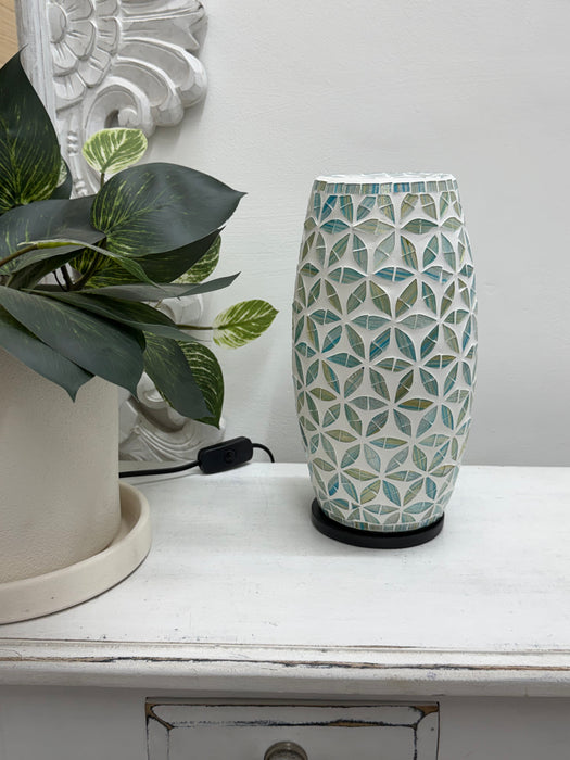 Mosaic Flower Lamp -  Turquoise