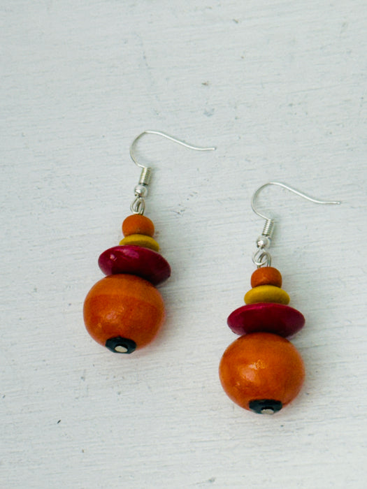 Carnival Earrings - Orange