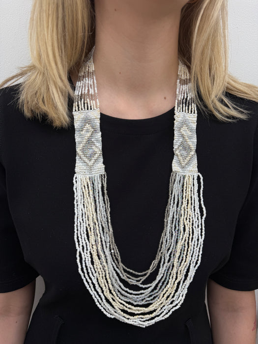 Otonia Necklace - Cream White ~ ALL JEWELLERY 3 FOR 2