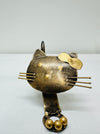 front view of metal baby kitty