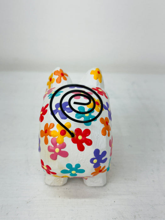 Flower Pig - White