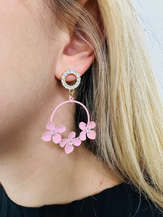Lydia Earrings - Pink ~ ALL JEWELLERY 3 FOR 2