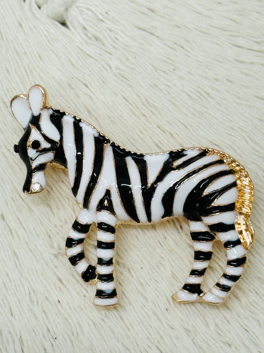 Broche Zèbre