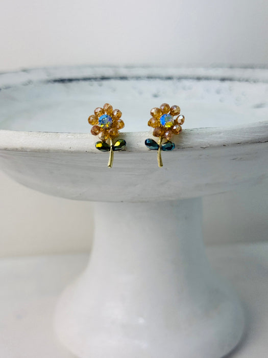 Azula Earrings - Smokey Crystal ~ ALL JEWELLERY 3 FOR 2