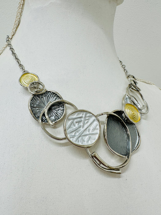 Neola Necklace -Silver & Gold