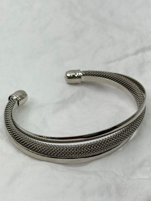 Astra Cuff Bracelet - Dark Silver