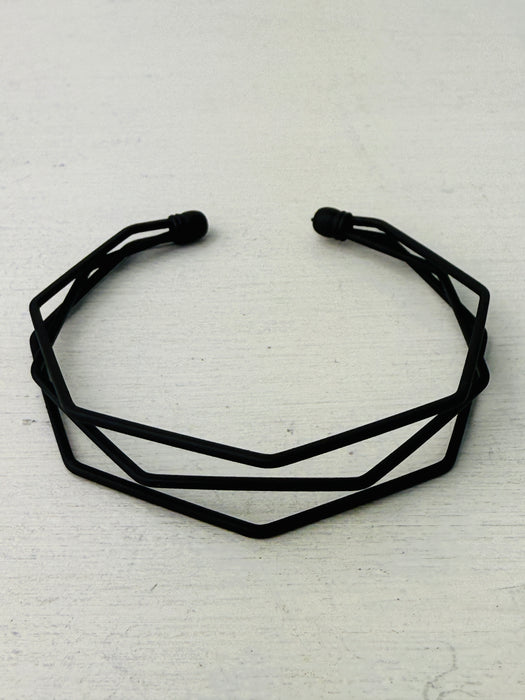 Lata Bracelete - Black ~ ALL JEWELLERY 3 FOR 2