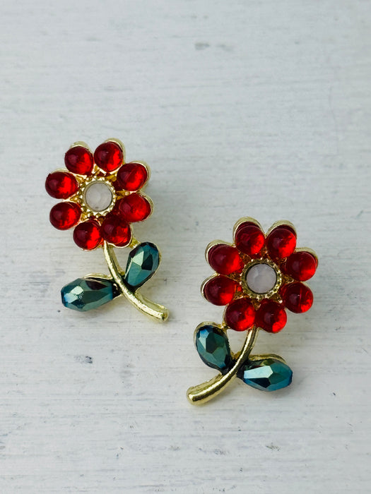 Azula Earrings- Red ~ ALL JEWELLERY 3 FOR 2