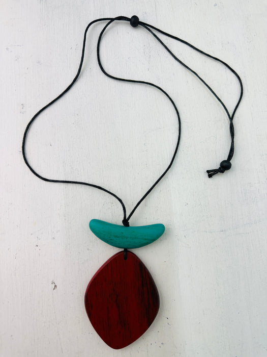 Beta Necklace - Red  ~ ALL JEWELLERY 3 FOR 2