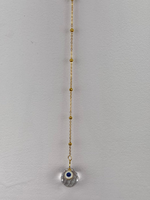 Hanging Crystal Evil Eye Ornament