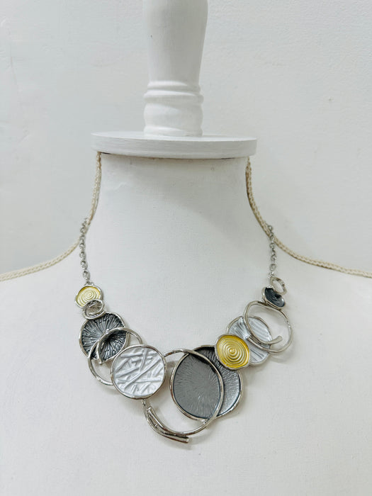 Neola Necklace -Silver & Gold