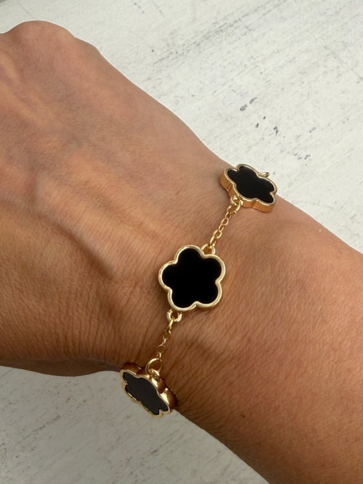 Trefle Bracelet - Black