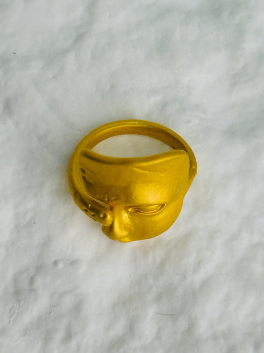 Gold Mask Ring