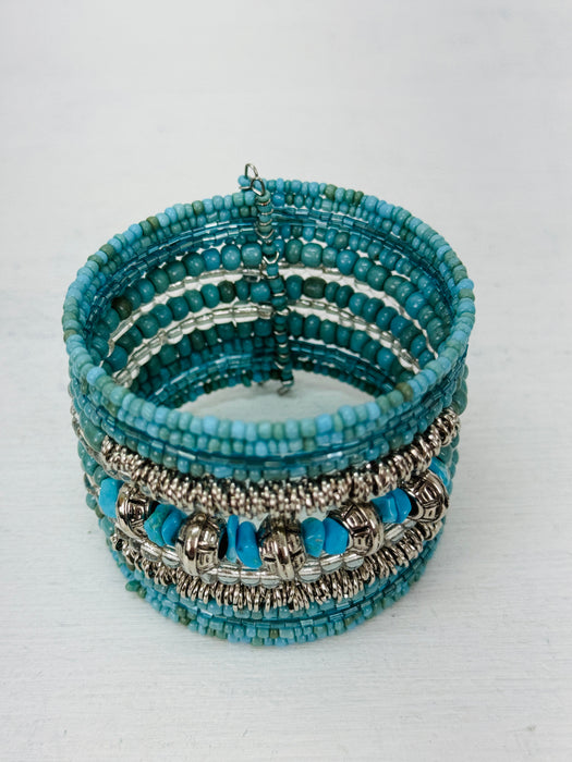 Tribal Cuff - Turquoise