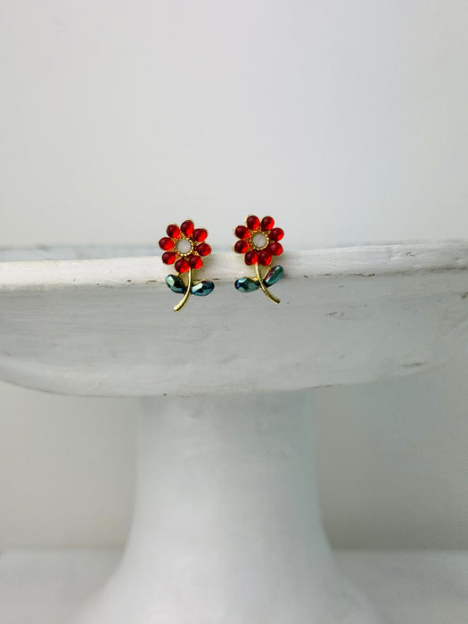 Azula Earrings- Red ~ ALL JEWELLERY 3 FOR 2