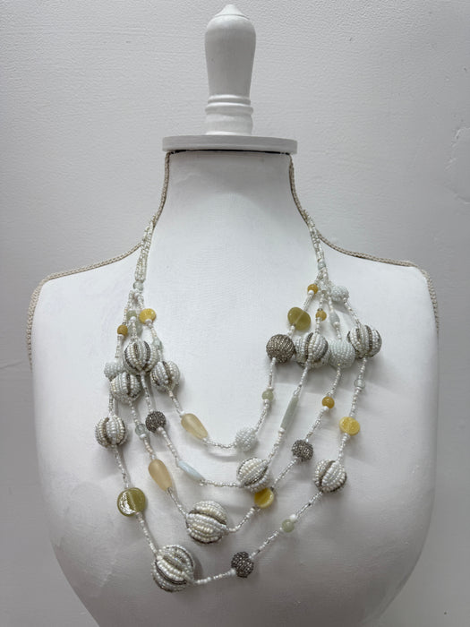 Kyra Necklace - Cream White ~ ALL JEWELLERY 3 FOR 2