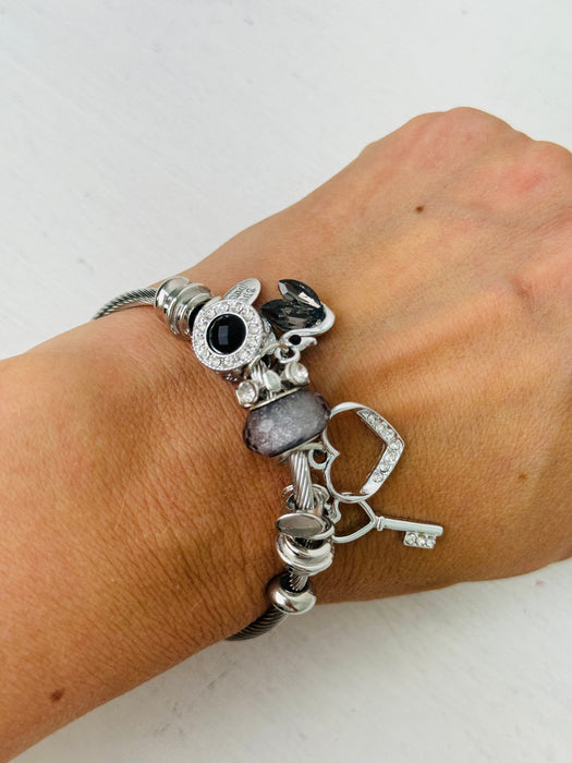 Deya Bracelet -Smoke Crystal