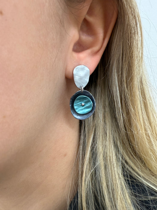 Coralia Earrings - Blue